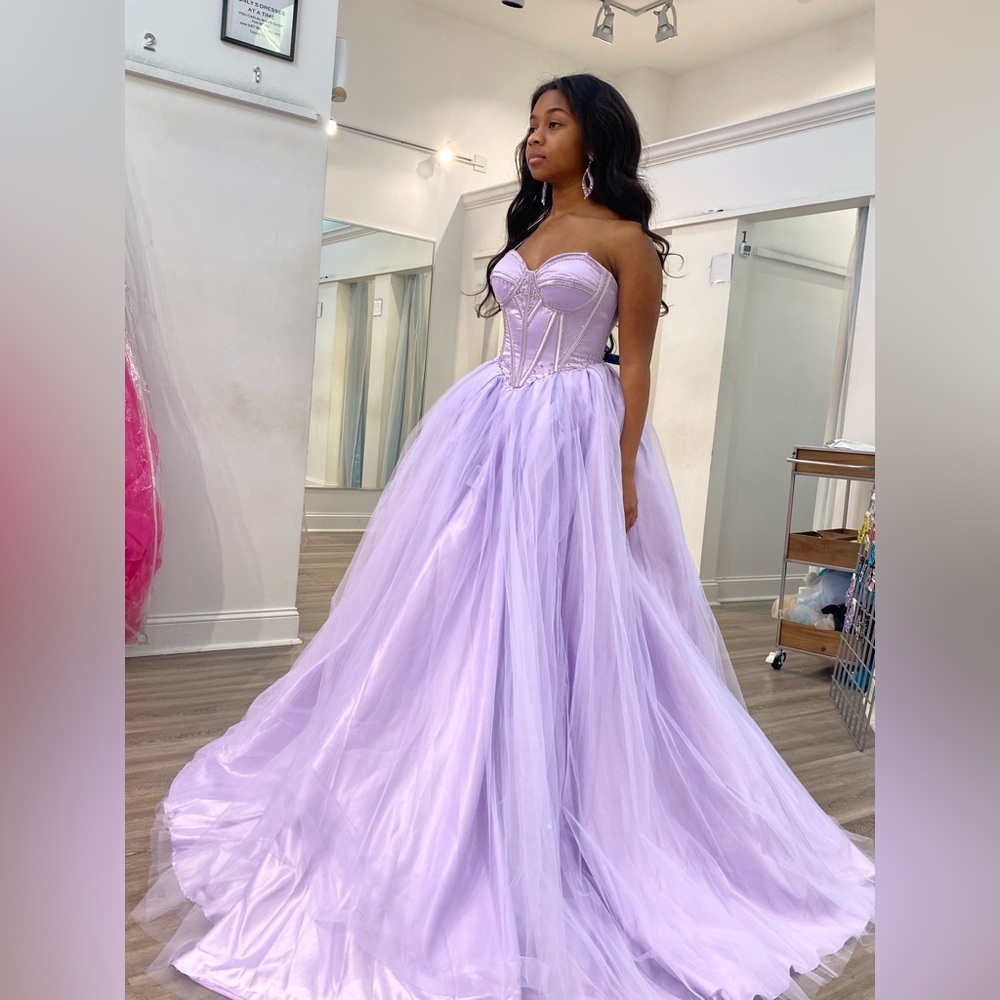 Beautiful lilac ball gown